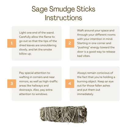 Sage smudging sticks instruktioner med salvie bundt
