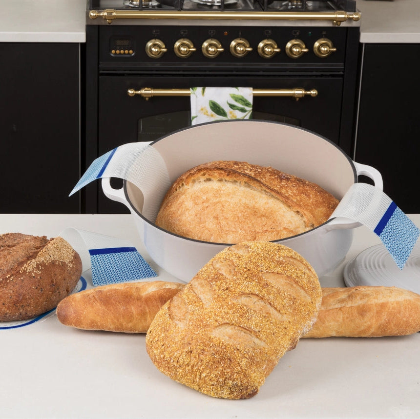 Bagemåtte til surdej og brød, non-stick oval bagemåtte med brød