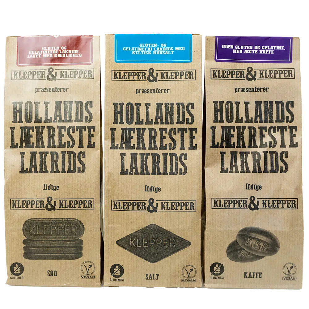 Klepper &amp; Klepper gourmet lakrids | Sød eller salt