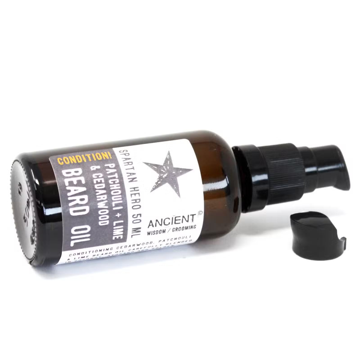 Spartan Hero skægolie | Patchouli, lime &amp; Cedertræ
