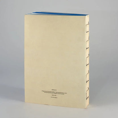 Bagside af notesbog med blankt, håndlavet italiensk design, 320 sider til skrivning og skitsering