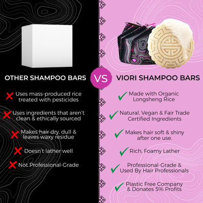 Naturlig shampoo bar med Rice Water – styrker, giver glans og friskhed med Terrace Garden-duften.