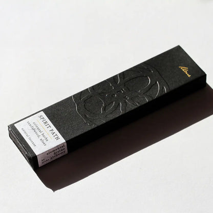 Sort røgelsesæske med naturlig sandeltræ og agarwood til mindfulness