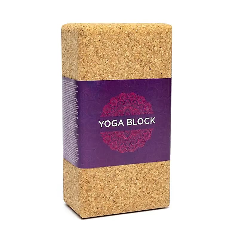 Yogablok - naturlig kork | Stabil & skridsikker støtte
