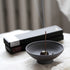 Sort smudging skål med røgelsesholder til meditation