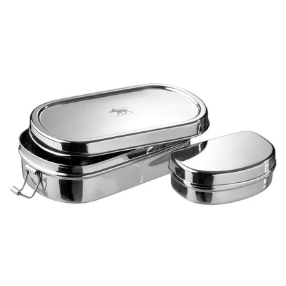 PureLunchBox Oval | Madkasse med snackboks