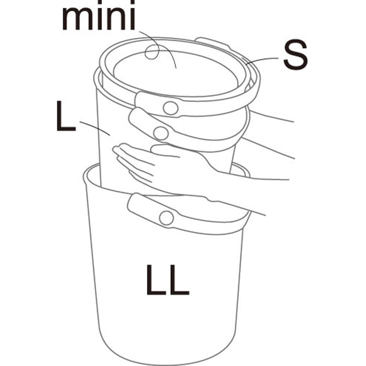 Omnioutil opbevaringsspand gul med japansk design og låg
