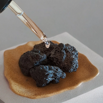 Lava rock refill til aromaterapi, sort vulkansk sten