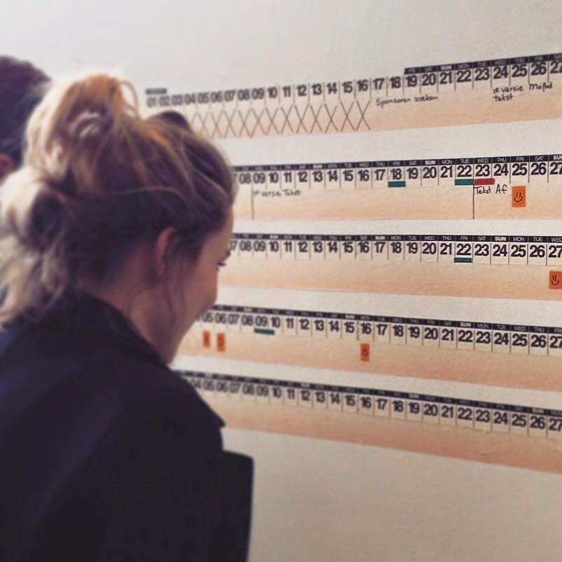 Evighedskalender med masking tape – kreativ DIY vægkalender