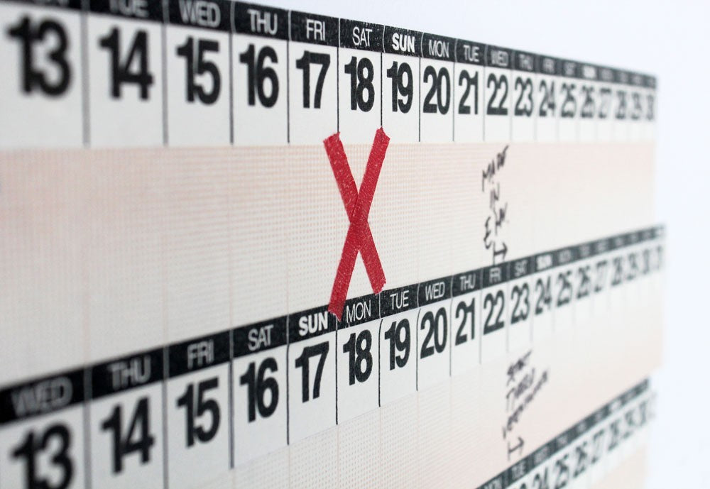 Evighedskalender med masking tape – kreativ DIY vægkalender
