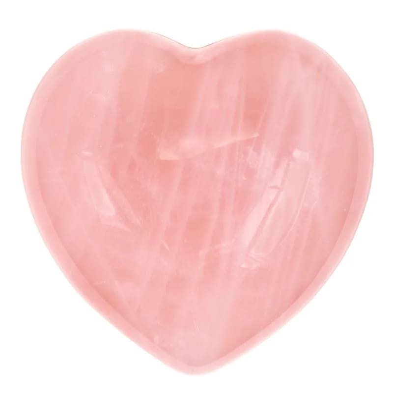 Rosenkvarts krystalhjerte, rosa krystal, selvkærlighed