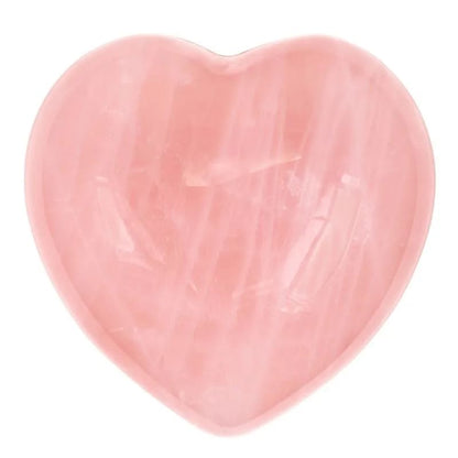 Rosenkvarts krystalhjerte, rosa krystal, selvkærlighed