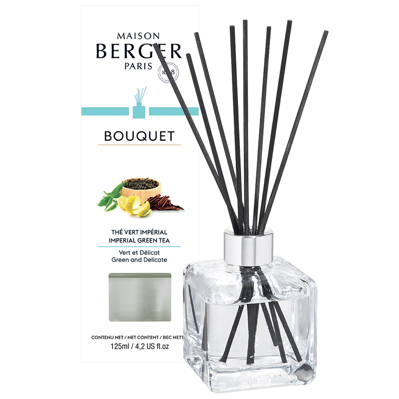 Maison Berger duftpinde med Imperial Green Tea, Cube flakon, hjem &amp; have, duftdiffuser