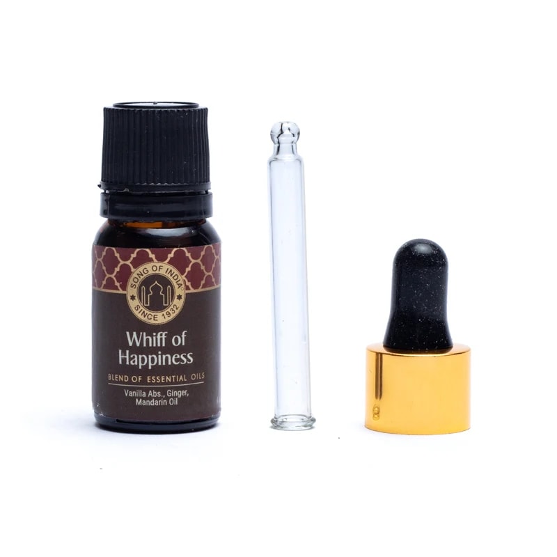 Happiness Æteriske olier, økologisk - Vanilje, Ingefær &amp; Mandarin - 10ml