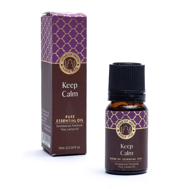 Keep Calm Æteriske olier, Økologisk - Sandeltræ, Citron &amp; Patchouli - 10ml