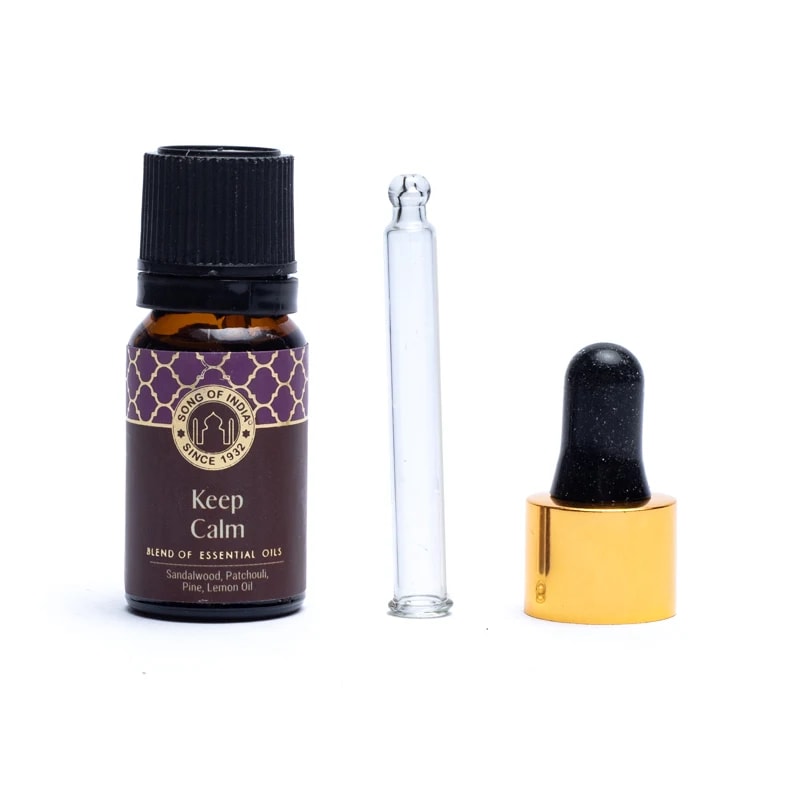 Keep Calm Æteriske olier, Økologisk - Sandeltræ, Citron &amp; Patchouli - 10ml