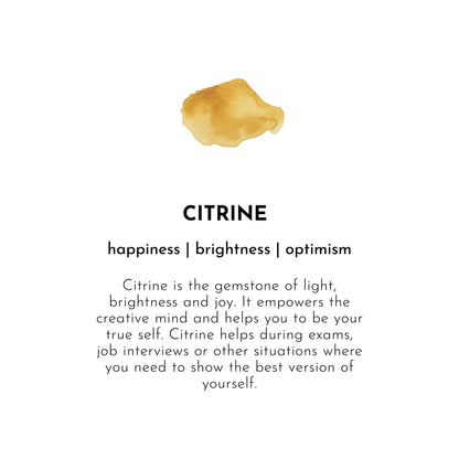 Citrin Krystal - Premium Polerede Tromlesten