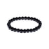 Sort shungit armbånd med polerede perler til beskyttelse og grounding