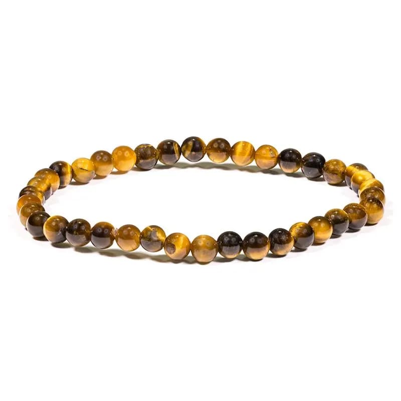 Tigerøje armbånd krystalperler