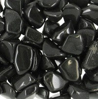 Black Onyx Krystal - Mini Tromlesten - Pose m. 100g.