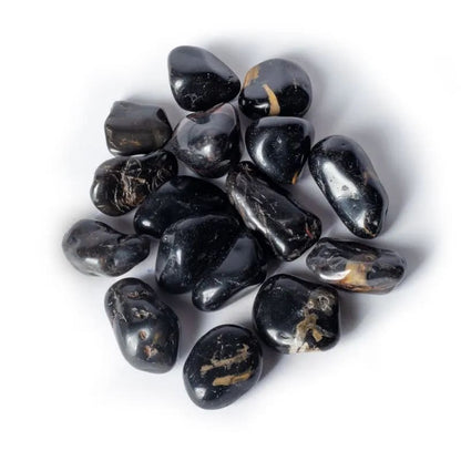 Black Onyx Krystal - Polerede Tromlesten