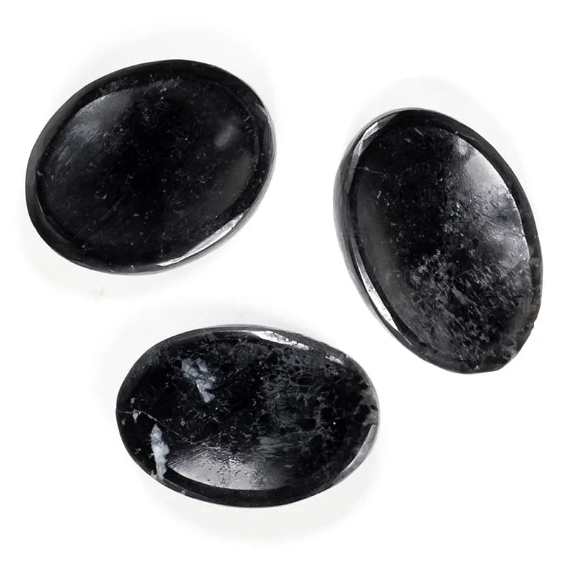 Black Onyx Palmstone &amp; Meditations sten