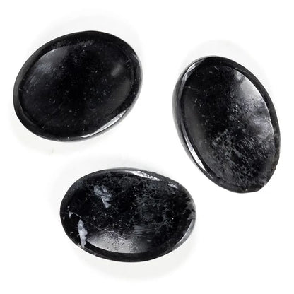 Black Onyx Palmstone &amp; Meditations sten
