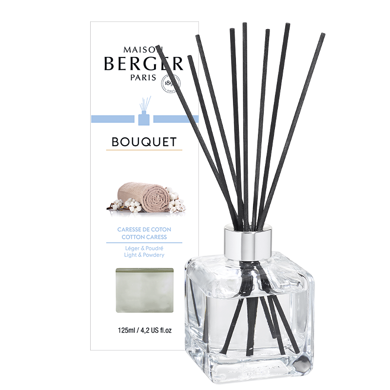 Maison Berger duftpinde med Cotton Caress, Cube flakon, hjem &amp; have, dekor, hjemmedufte