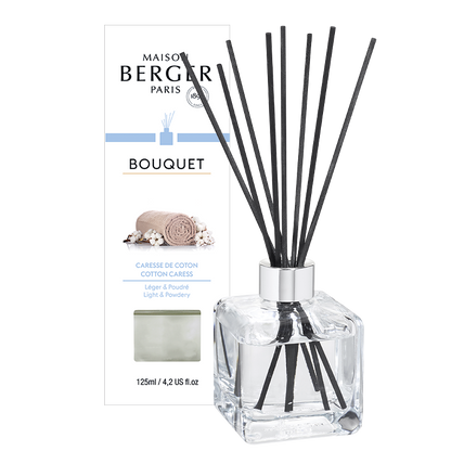 Maison Berger duftpinde med Cotton Caress, Cube flakon, hjem &amp; have, dekor, hjemmedufte