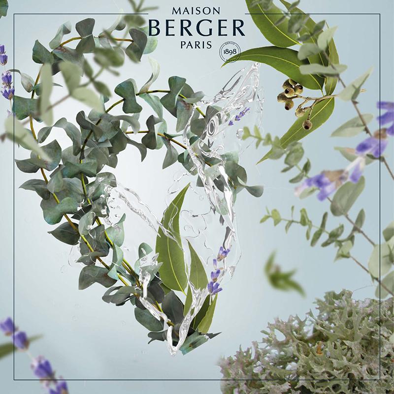 Fresh Eucalyptus - Flakon m. Duftpinde - Frisk duft - Maison Berger