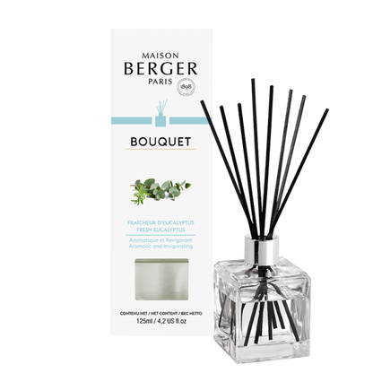 Fresh Eucalyptus - Flakon m. Duftpinde - Frisk duft - Maison Berger