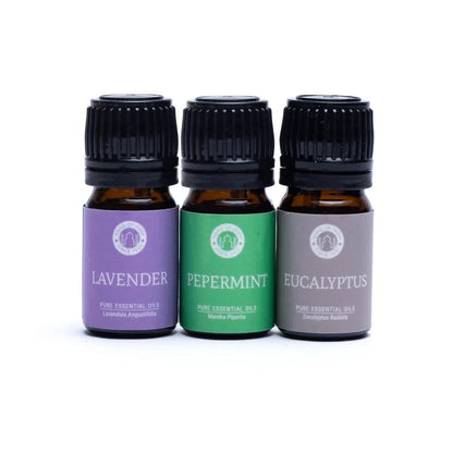 Breathe Gaveæske m. æteriske olier - Lavender, Peppermint &amp; Eucalyptus - Økologisk