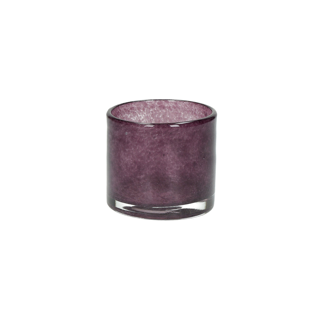 Hyacintglas &amp; Fyrfadsstage - Recycled Glas - Aubergine