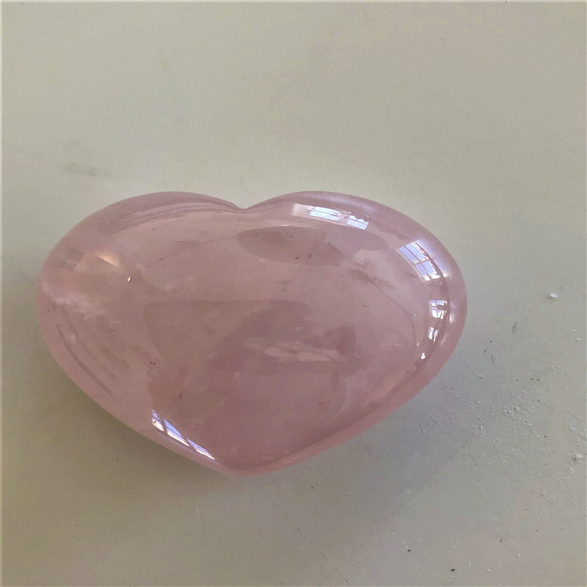 Rosenkvarts krystalhjerte, rosa krystal, spirituel healing