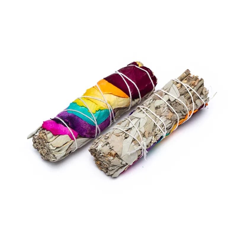 Farvet smudging sæt med aromaterapi og spirituel praksis