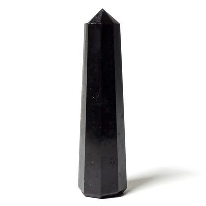 Sort onyx krystaltårn til meditation og Feng Shui
