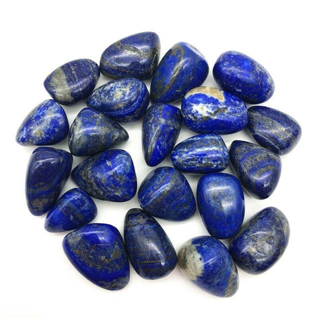 Lapis Lazuli Krystal - Polerede Tromlesten