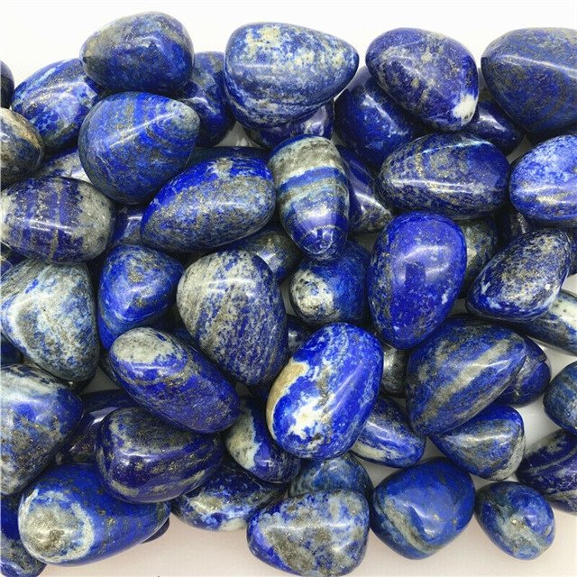 Lapis Lazuli Krystal - Polerede Tromlesten