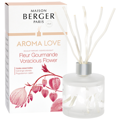 Love Aromaterapi - Flakon m. Duftpinde - Blomster duft - Maison Berger