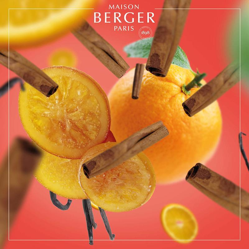 Maison Berger duft med appelsin og kanel, aromadiffuser refill