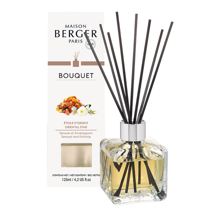 Maison Berger duftpinde med Oriental Star, cube flakon, hjemmeduft