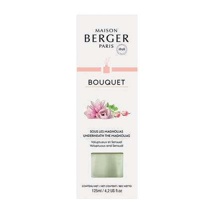 Maison Berger duftpinde med Underneath the Magnolias, Cube flakon, blomsterduft, hjemmeduft, elegant boligduft