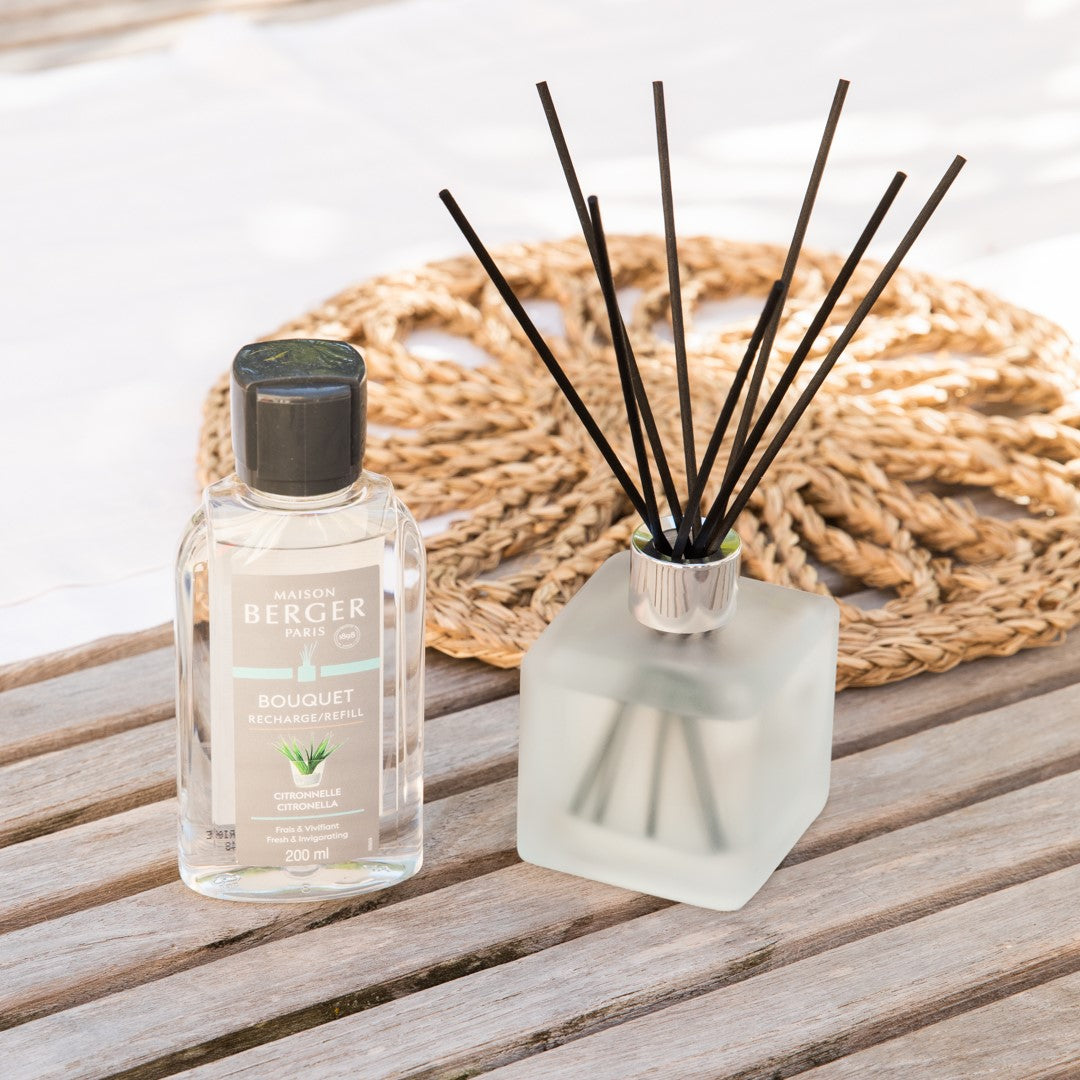 Citronella mod myg - Falkon m. Duftpinde - Frisk duft - Maison Berger