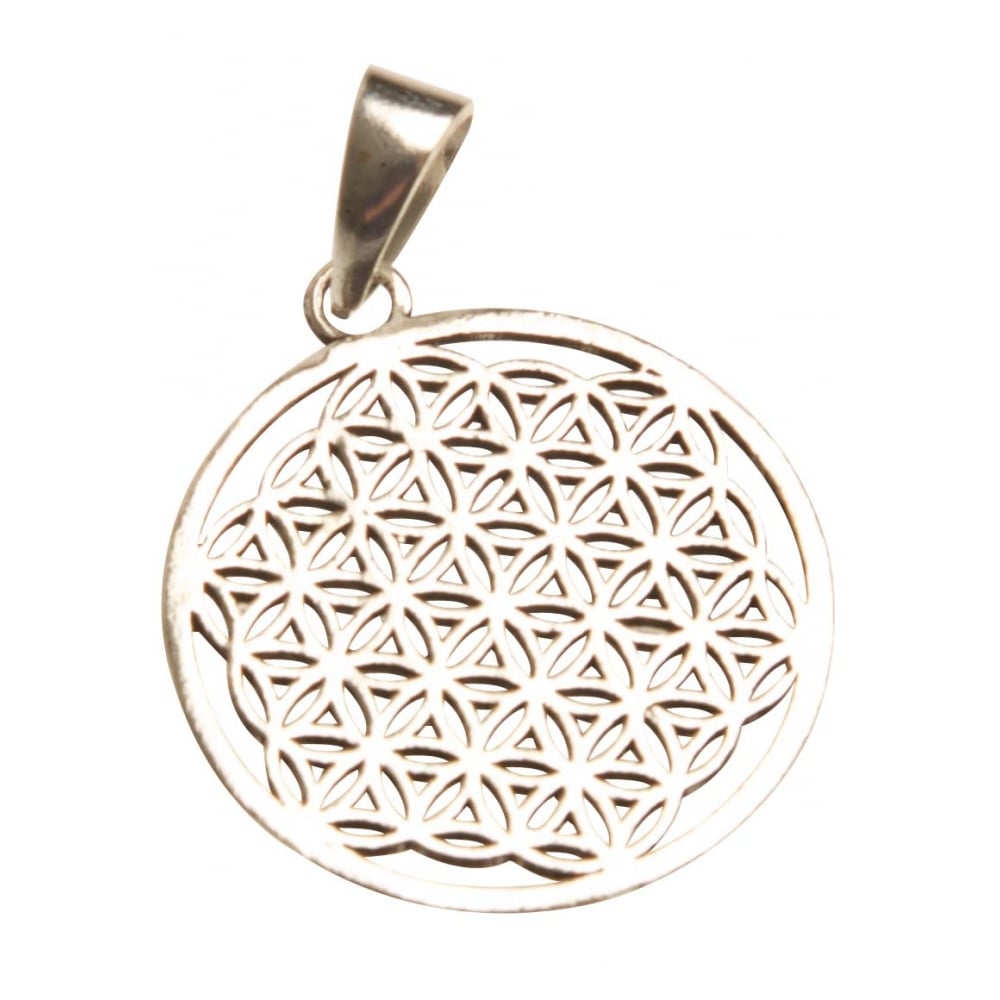 Vedhæng Sølv - Flower of Life